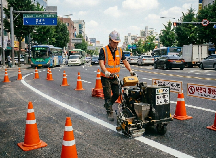 어둠 속에서 빛나는 생명의 길 : 차선 시인성의 혁명을 경험하세요!